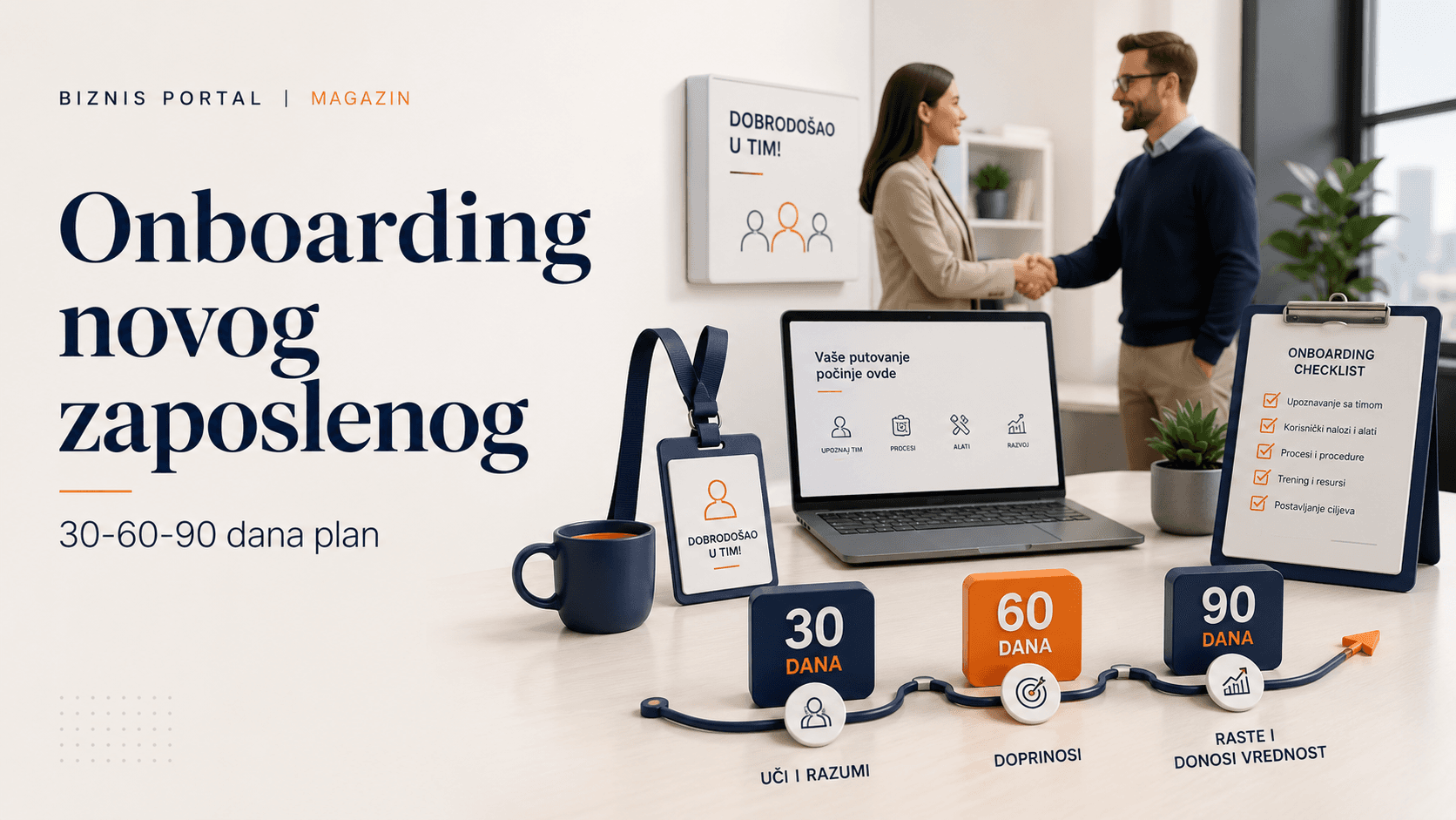 Novi zaposleni dobija welcome kit prvog dana